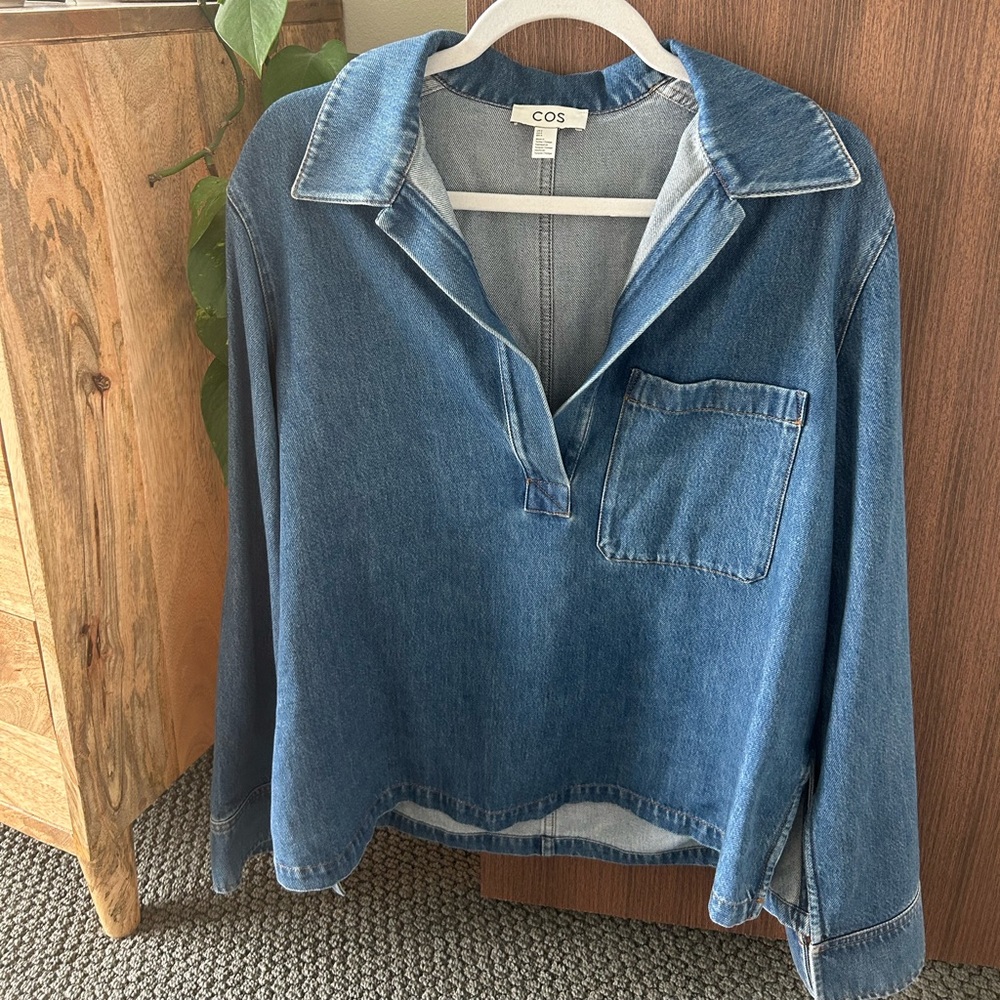 Denim COS long sleeve top